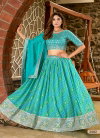 Blue Colour Tabby Silk Print Lehenga Choli Bulk Orders In India Mehvish Vol 28 By Dani 2082